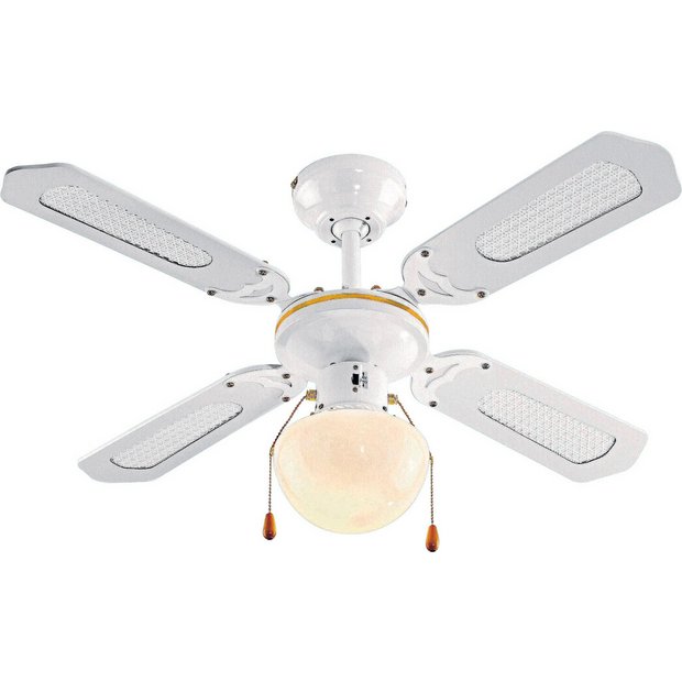 Buy HOME Ceiling Fan - White at Argos.co.uk - Your Online Shop for Ceiling and wall lights ...
